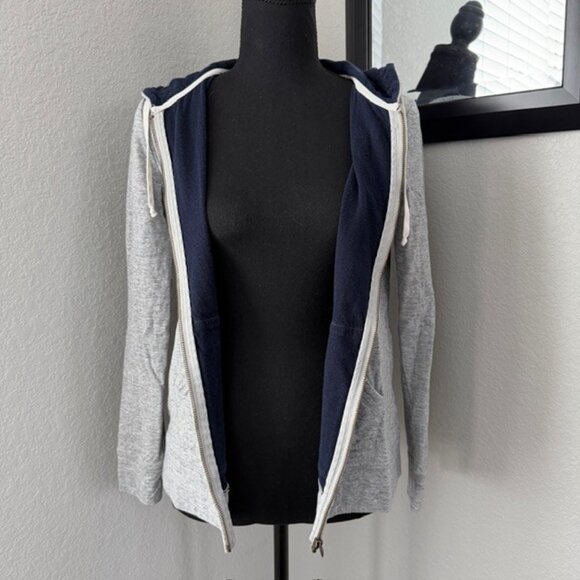 J.CREW Gray Full Zip Hoodie Sweatshirt XS - Picture 6 of 14